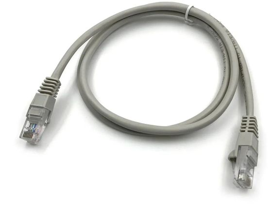 Патч-корд KingPrice UTP 4 пары cat.5E CCA molded 1м серый RJ-45 (m)-RJ-45 (m)(KP-PC-c5e-1m-g)
