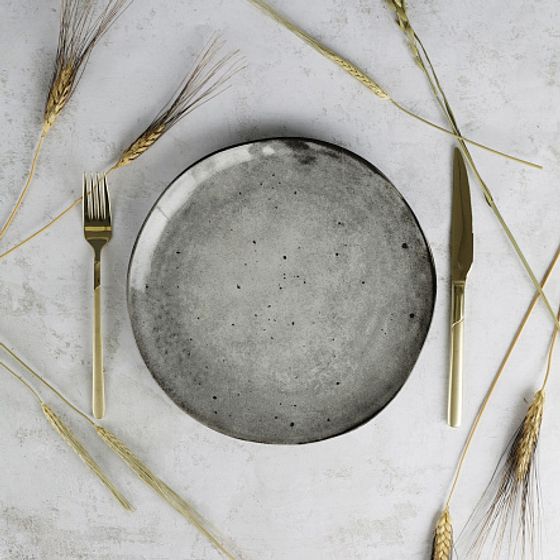 Тарелка обеденная STONE DARK 26см