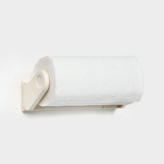 Держатель для бумажных полотенец, пластик, 26×13×10 см, белый