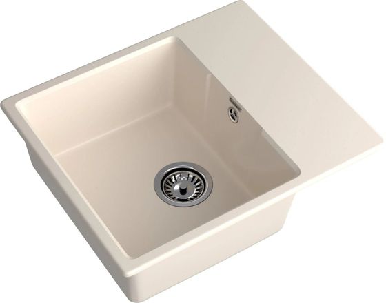 Мойка GranFest Urban 658L 580*490мм кварц белый (Urban 658L white)