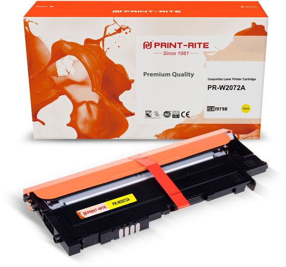 Картридж лазерный Print-Rite TFHA9PYPU1J PR-W2072A W2072A (есть ограничения по прошивке) желтый (700стр.) для HP Color Laser 150a/150nw/178nw MFP/179