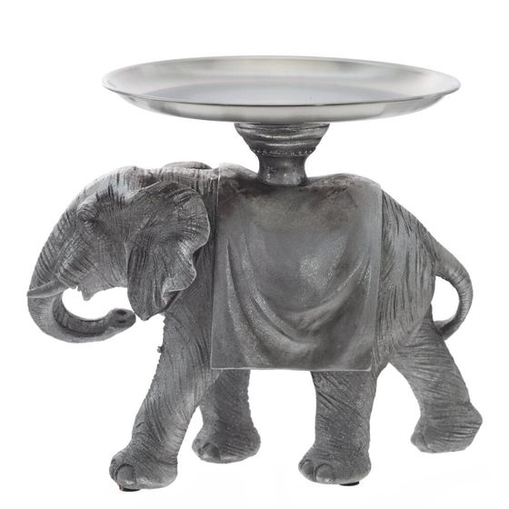 Фигурка декоративная &quot;Слон&quot; с подносом, L22 W16,5 H19 см