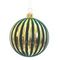 Украшение новогоднее Шар "Зеленый бархат", D10 см, L10 W10 H12 см