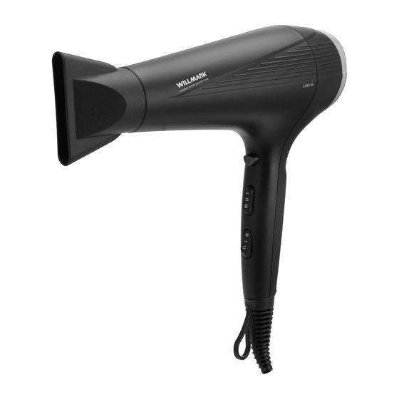 Фен Willmark WHD-2321D 2200Вт черный