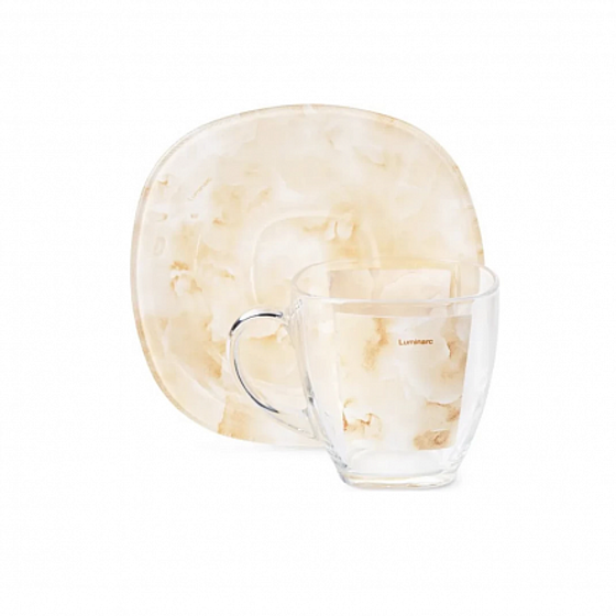 Чайный набор МАРБЛ БЕЖ 12 предметов 220мл