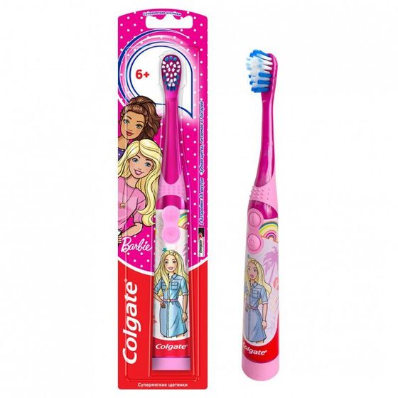 Зубная щетка электрическая детская Colgate &quot;Супермягкие щетинки&quot; розовая