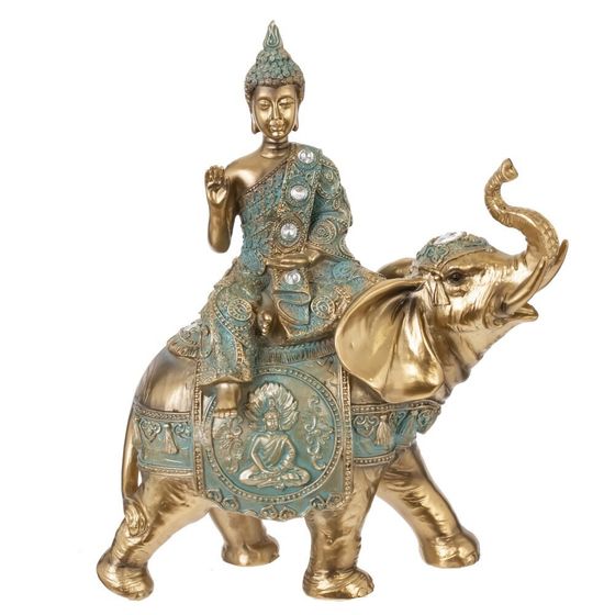 Фигурка декоративная &quot;Будда на слоне&quot;, L24 W12 H28,5 см