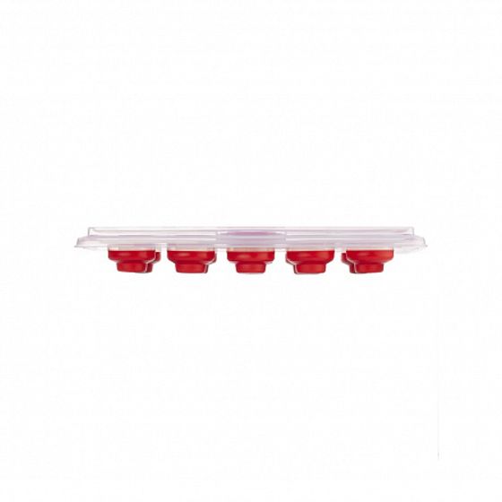 Форма для льда с силиконовыми вставками