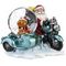 Фигурка декор в стекл шаре &quot;Дед Мороз на мотоцикле&quot;, D 4.5 см, L8 W7,5 H7,5 см, 2в.