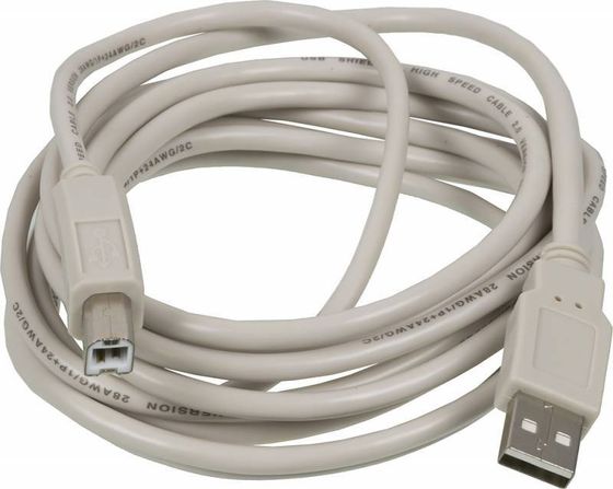 Кабель Ningbo USB2.0-AM-BM-3-BR USB A(m)-USB B(m) 3м белый