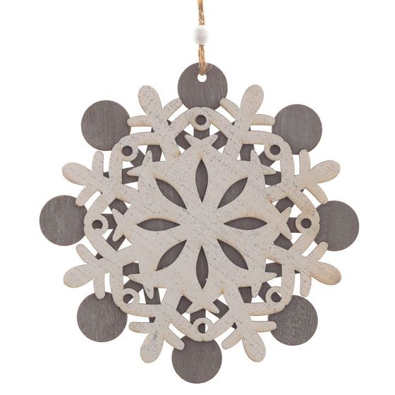 Украшение новогоднее &quot;Снежинка&quot;, L15 W0,6 H15,5 см, 3в.
