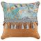 !09 Подушка декоративная «Антик», размер 45x45 см 100% хлопок цвет бирюзовый/коричневый