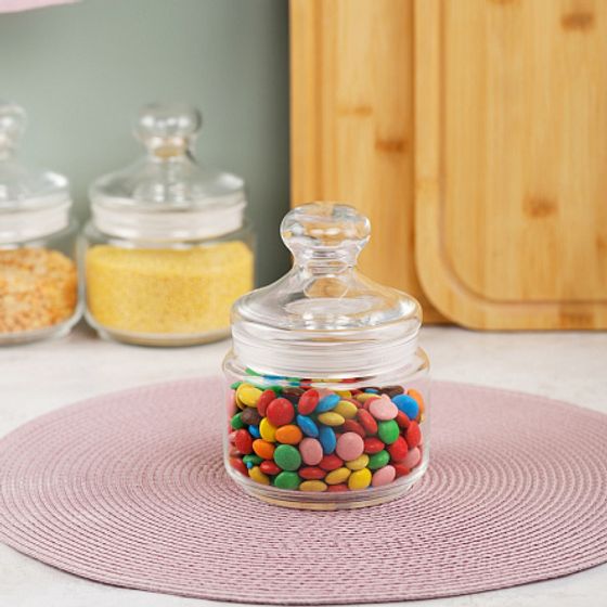 Банка для продуктов КЛУБ 0.5л с крышкой