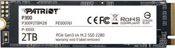 Накопитель SSD 2Tb Patriot PCI-E 3.0 x4 M.2 2280 P300P2TBM28 P300