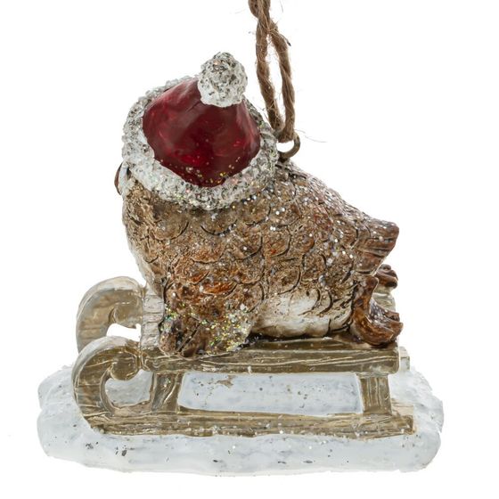 Изделие декоративное подвесное &quot;Сова&quot;, L7,5 W5 H7,5 см, 2в.