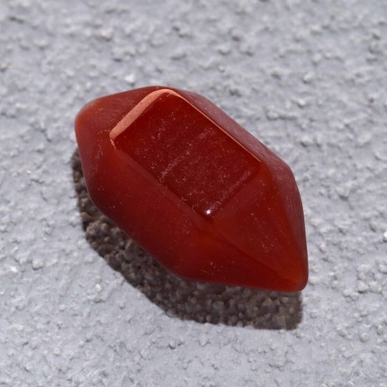 Заготовка для творчества &quot;Кристалл красный агат&quot;, натуральный камень, 0,8х1,5 см