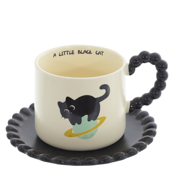 Кружка с блюдцем, 320 мл, L16 W15 H9 см, 3в.