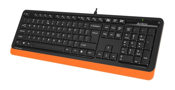 Клавиатура A4Tech Fstyler FK10 черный/оранжевый