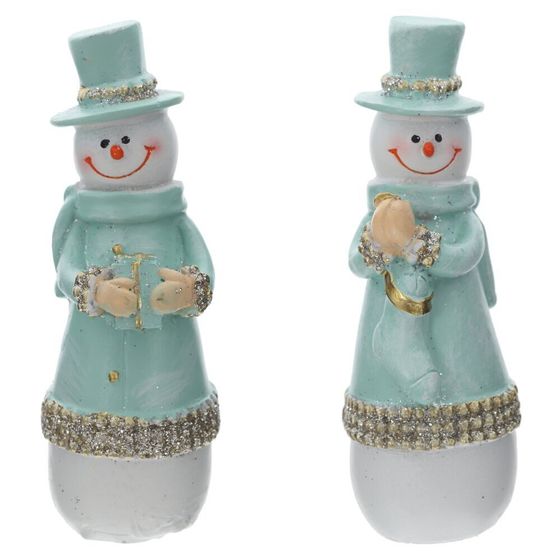 Фигурка декоративная &quot;Снеговик&quot;, L4 W4 H11 см, 2в.