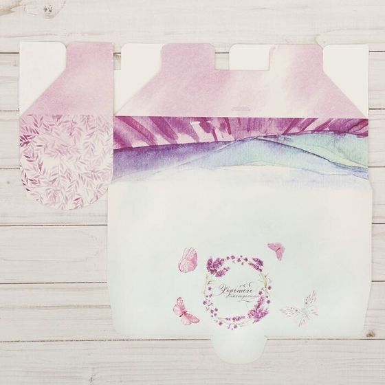 !09 НАБОР 3 ШТУКИ - Коробка под кекс «Хорошего настроения», 9 х 9 х 24,5 см.