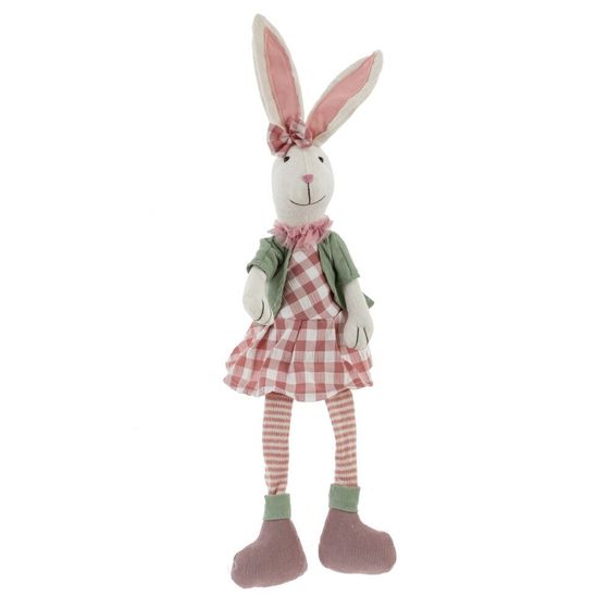 Игрушка набивная &quot;Заяц/Зайка&quot;, L13 W12 H62/28 см, 2в.