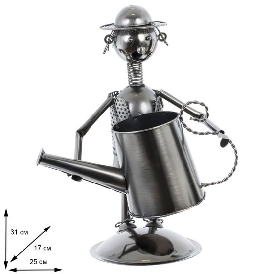 Подставка для бутылки &quot;Садовник&quot;, Д25 Ш17 В31 см