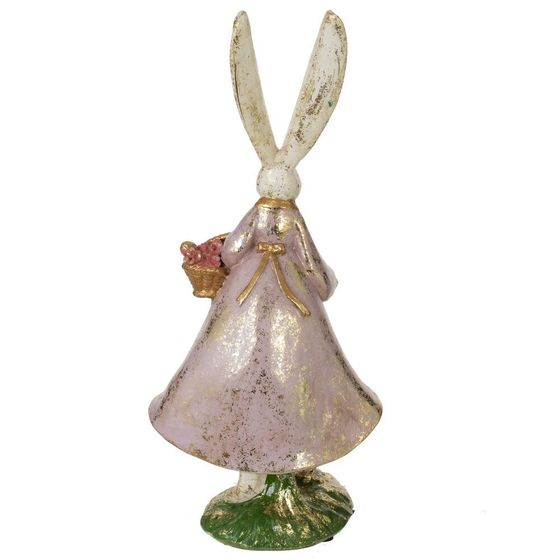 Фигурка декоративная &quot;Зайчиха с зайчонком&quot;, L11,5 W9 H24,5 см