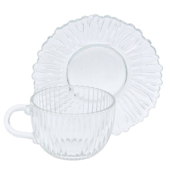 Набор из 6-ти чашек с блюдцами, 175 мл, L13 W13 H6 см