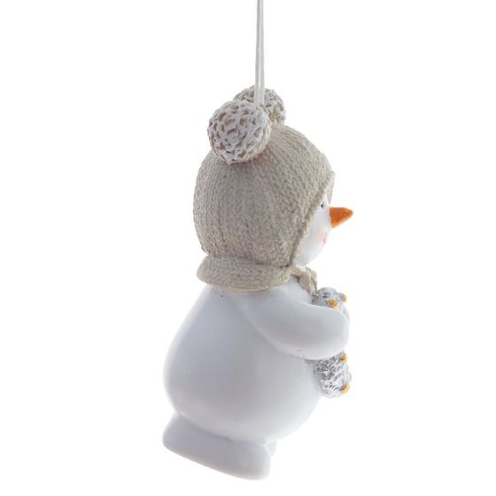 Изделие декоративное подвесное &quot;Снеговик&quot;, L6 W4,5 H10 см, 2в.