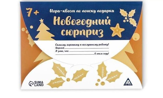 !09 Квест-игра по поиску подарка «Новогодний сюрприз»