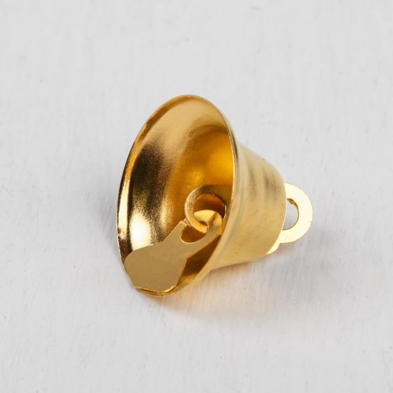 !09 Колокольчик для рукоделия, набор 8 шт., размер 1 шт. — 2,1 см, цвет золотой