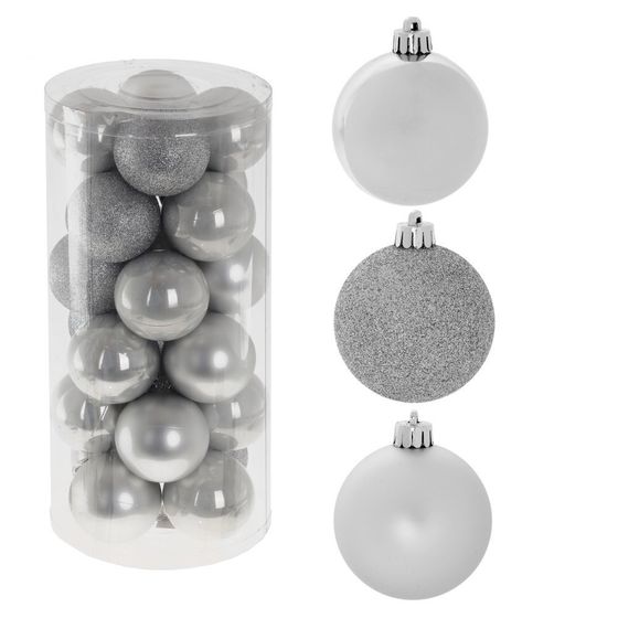 Набор из 24шт Украшение новогоднее &quot;Шар&quot;, D 6 см, L14,5 W14,5 H30,5 см