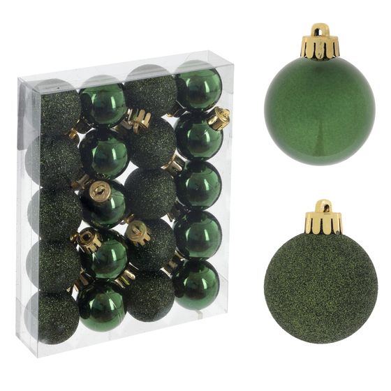 Набор из 20шт Украшение новогоднее "Шар", D 3 см, L14,5 W3 H11,5 см