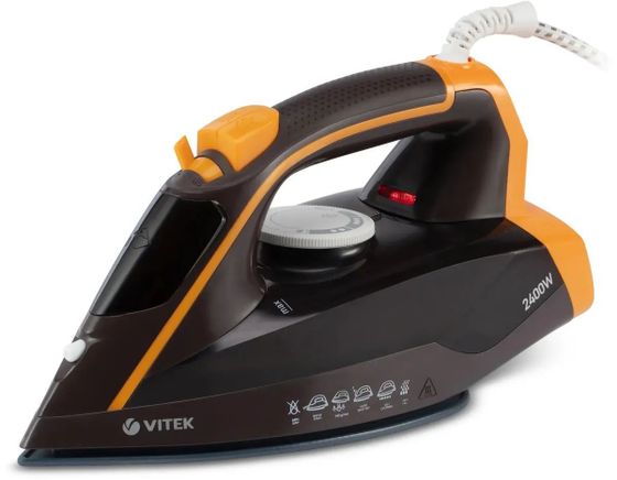 Утюг Vitek VT-1261 2400Вт черный/желтый