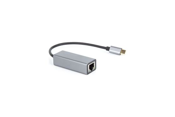 Кабель Vcom USB 3.1 Type C(m)-RJ45(f) 0.15м черный/серый (DU320M)