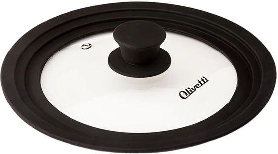 Крышка 24-28см Olivetti GLU24 универсальная черный
