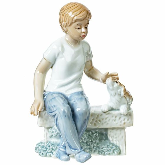 Фигурка декоративная &quot;Мальчик&quot;, Д9,5 Ш8 В14 см
