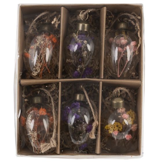 Набор из 6-ти изделий декоративных подвесных &quot;Яйцо пасхальное&quot; (4*6), L13 W16 H4 см