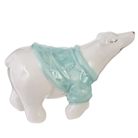 Фигурка декоративная &quot;Белый медведь&quot;, L10,5 W5 H7 см