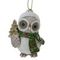 Фигурка декоративная подвесная &quot;Сова&quot;, L5,5 W5 H7,5 см, 3в.