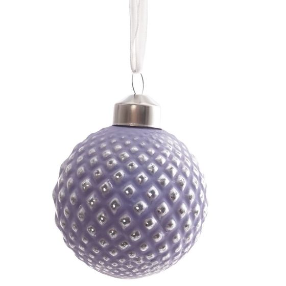 Украшение новогоднее &quot;Шар&quot;, L6 W6 H8 см, 4в.