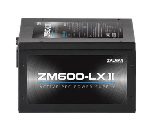 Блок питания 600W ATX Zalman ZM600-LXII (24+4+4pin) APFC 120mm fan 6xSATA RTL