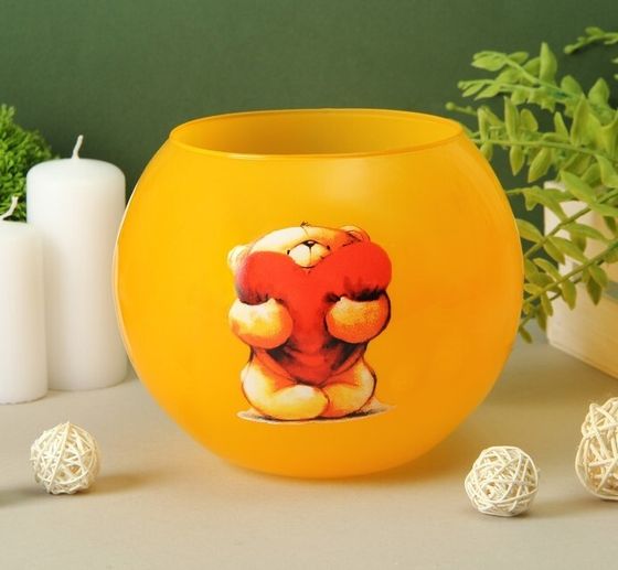 !09 Ваза "Кюгель-4" шаровая d-8.5см 14,9х17,2 см 2,4 л