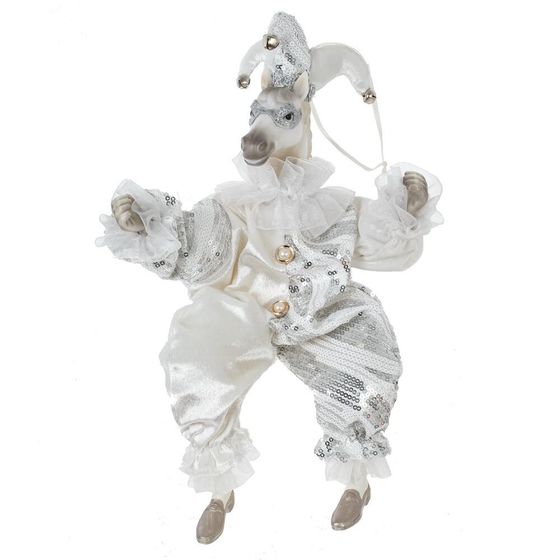 Игрушка набивная подвес "Лошадь-клоун", L15 W9 H37/24 см