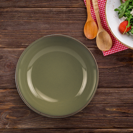 Тарелка суповая HELEZONE GREEN 22см