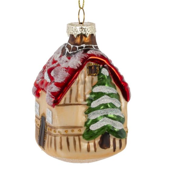 Украшение новогоднее "Домик", L5 W5 H10,5 см