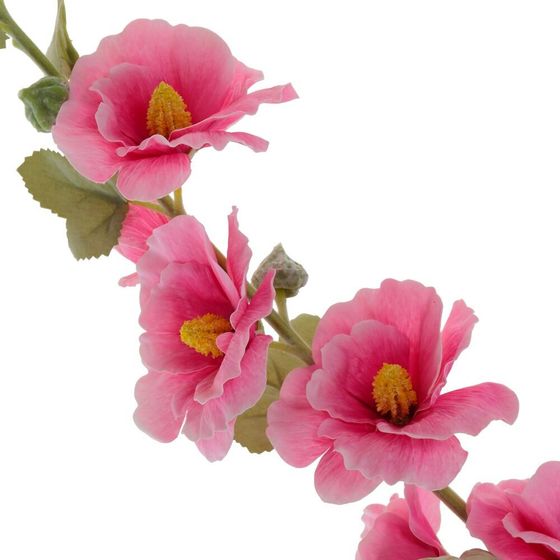 Цветок искусственный "Мальва", L10 W10 H88 см