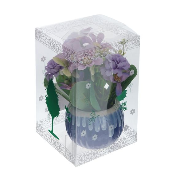 Цветочная композиция, L9 W9 H17 см, 4в.