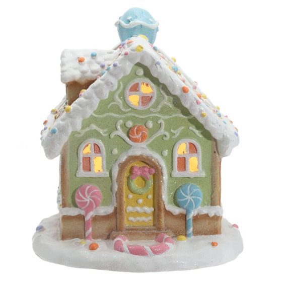 Фигрка декоративная &quot;Домик&quot; с подсветкой  (АААх3, н/п), L28 W18 H30 см, 2в.