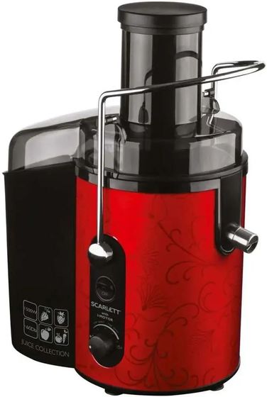 Соковыжималка центробежная Scarlett SC-JE50S26 1500Вт красный/черный